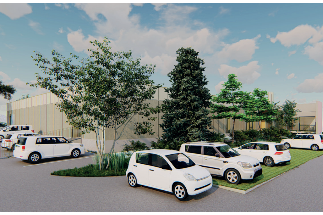 Un nouveau bâtiment de scintigraphie en construction sur le site de l’Hôpital du Creusot.